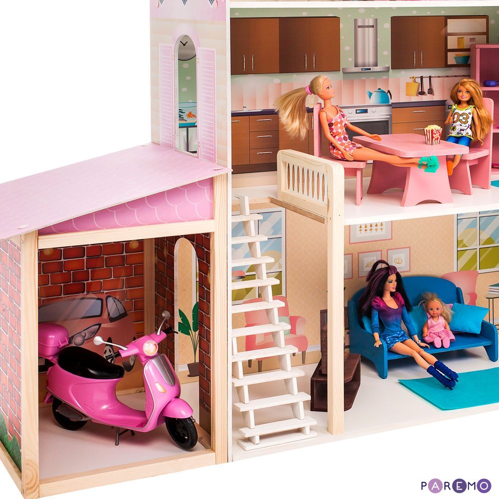 Кукольный дом - Розали Гранд, с мебелью  